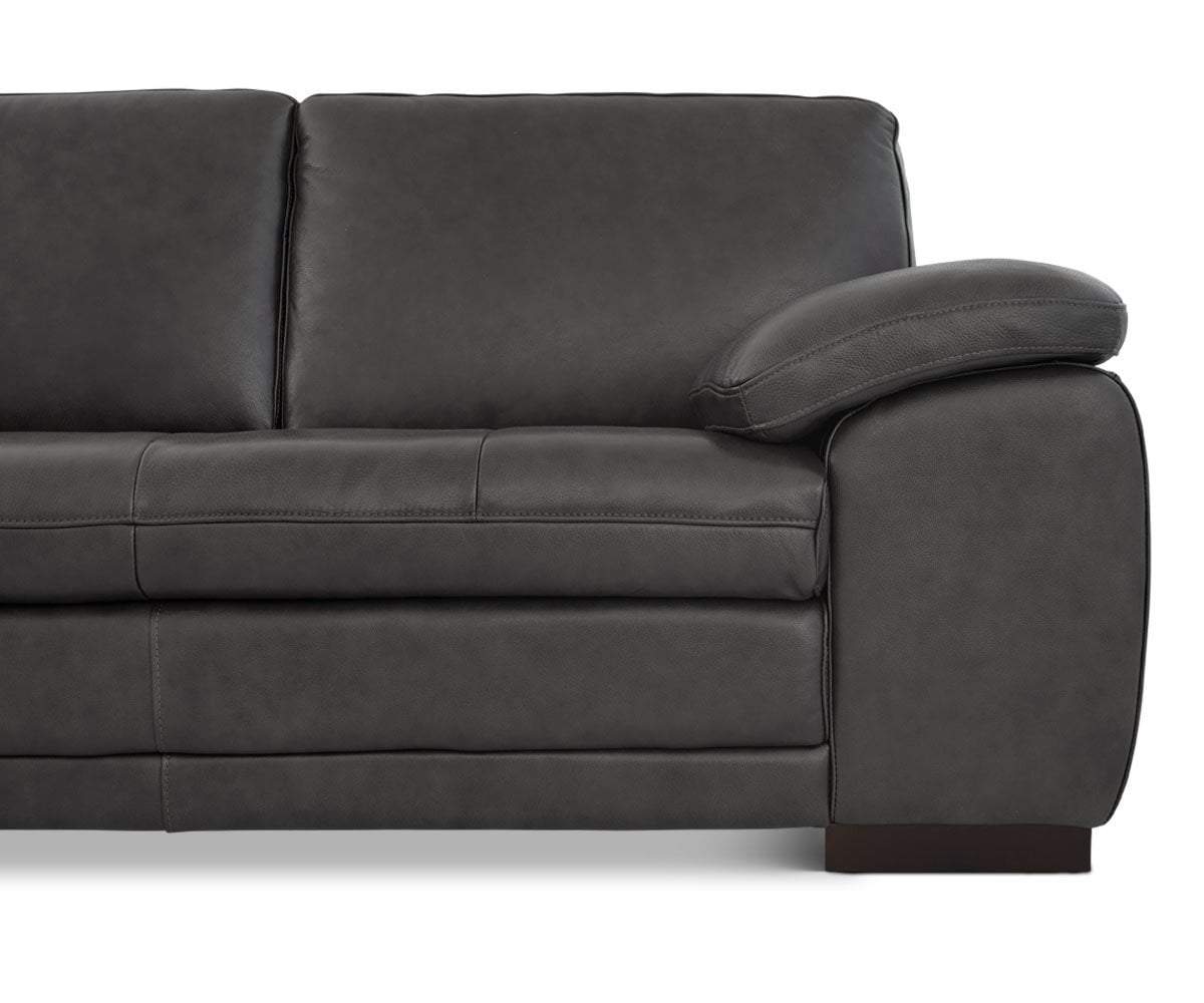 Cercis leather clearance right sectional